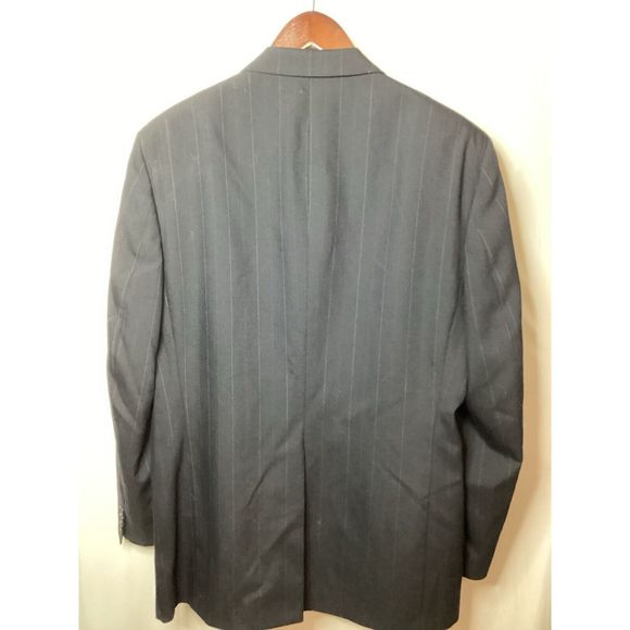 Kingsridge Dress Jacket “Tom Wade” Black White Pinstripe - Picture 6 of 9